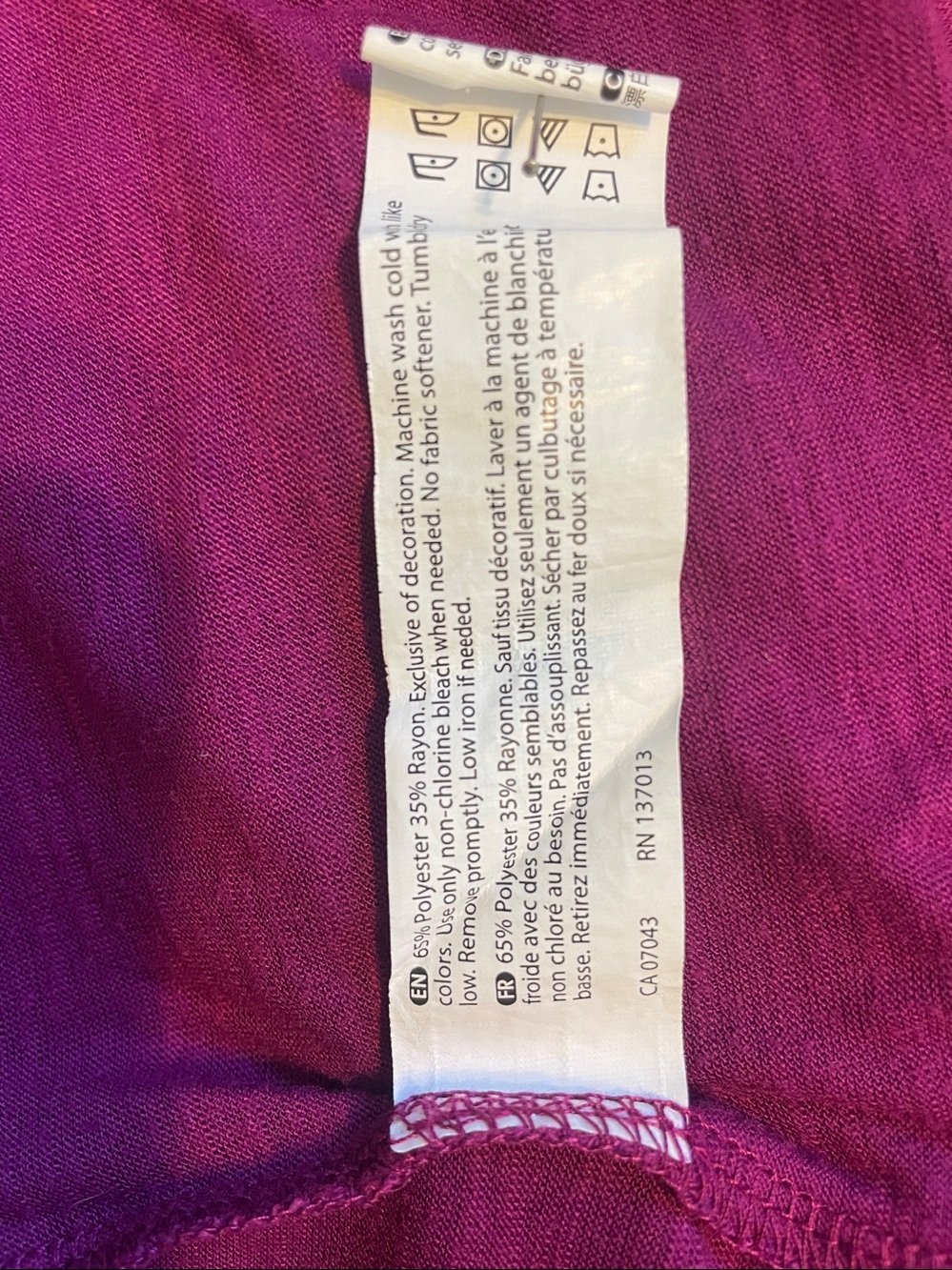 Prana Women's Racerback Tank in Magenta - Picture 8 of 8